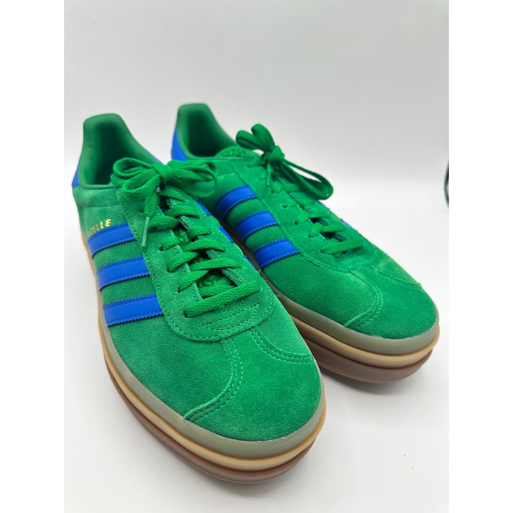 Adidas Gazelle Bold Stackform Platform Green Blue Suede Shoes Women's‎